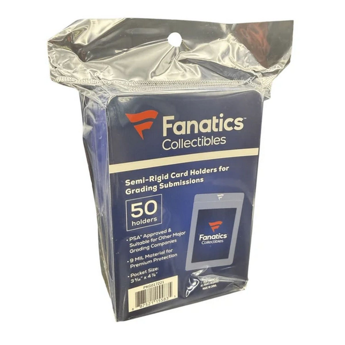 Fanatics Semi-Rigid Card Holder #1 50ct