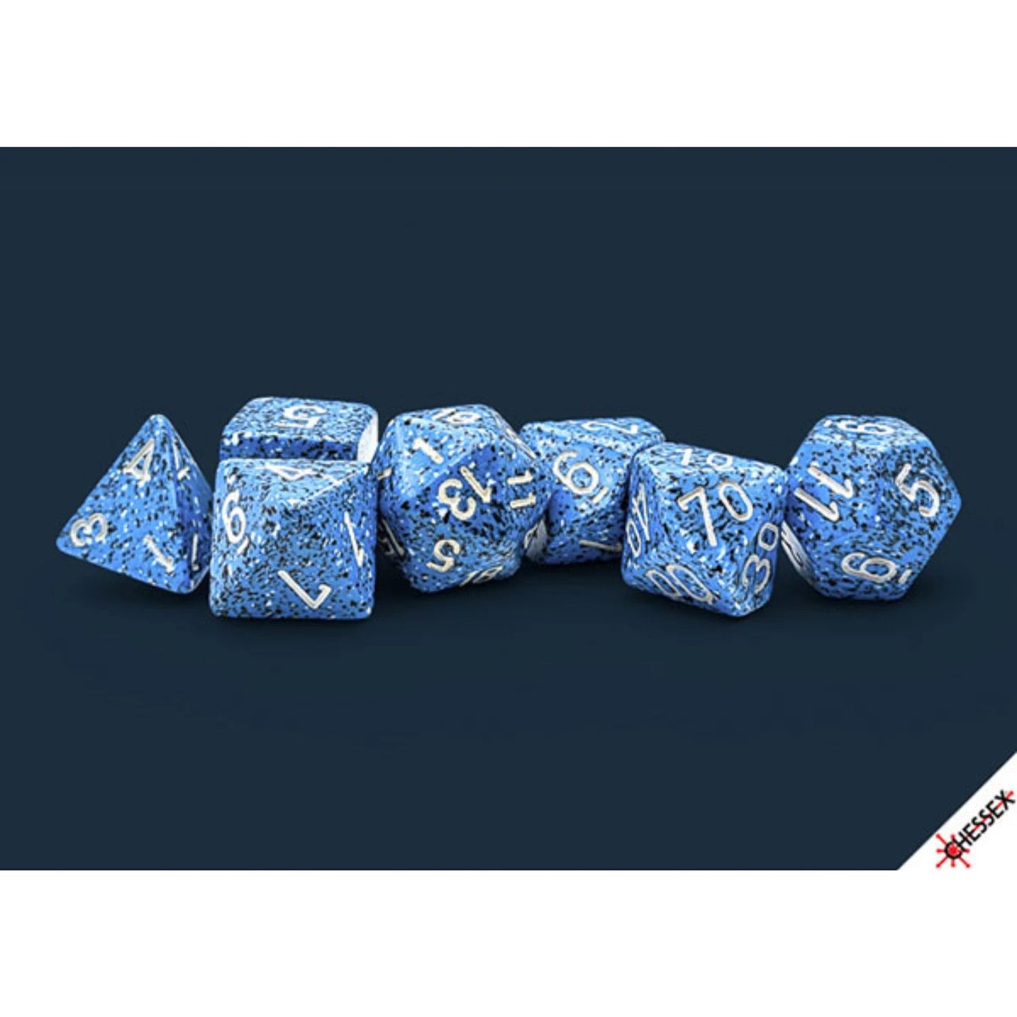 Chessex: Speckled Ocean Stone Polyhedral 7-Dice Set