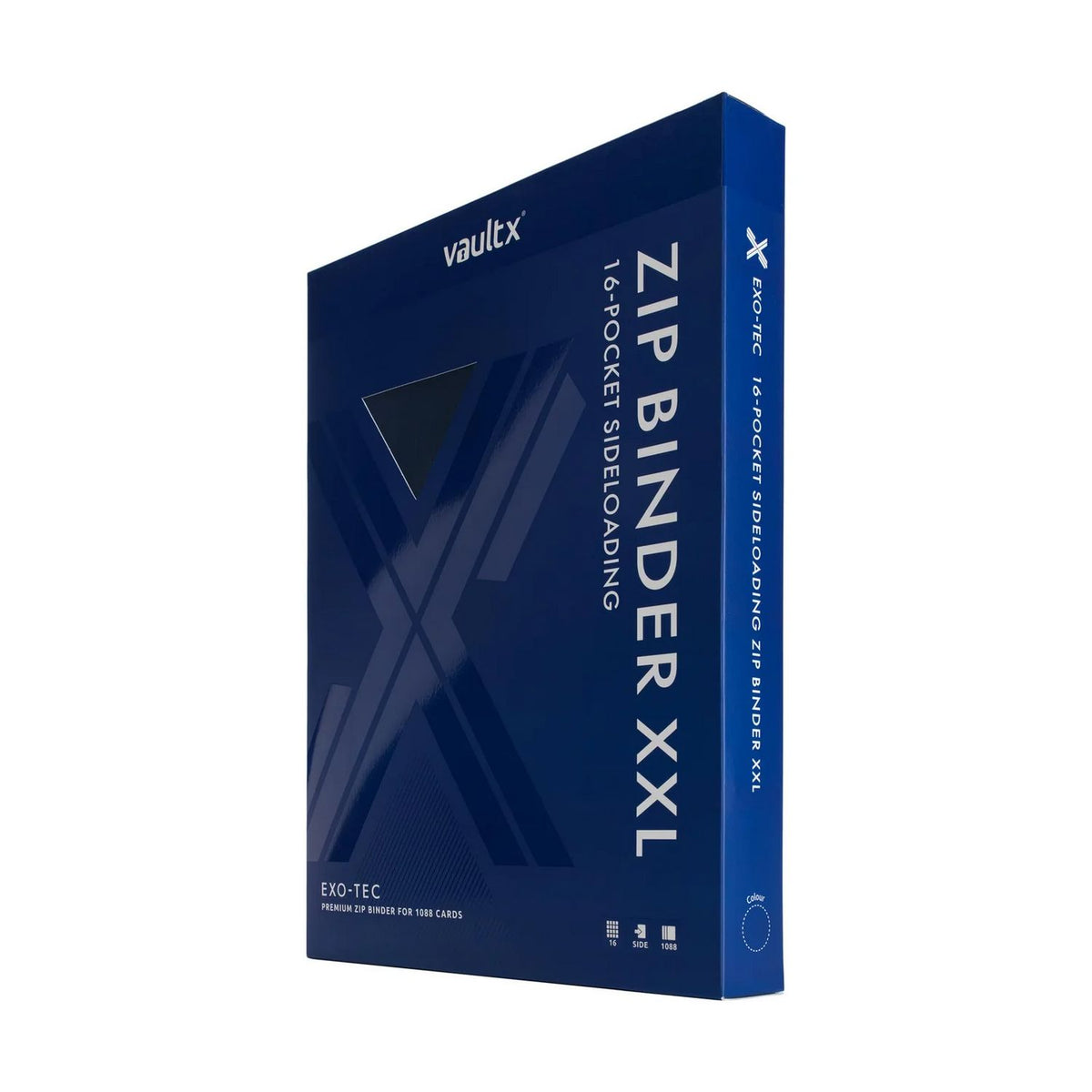 Vault X 16-Pocket Exo-Tec Zip Binder XXL (Royal Blue)