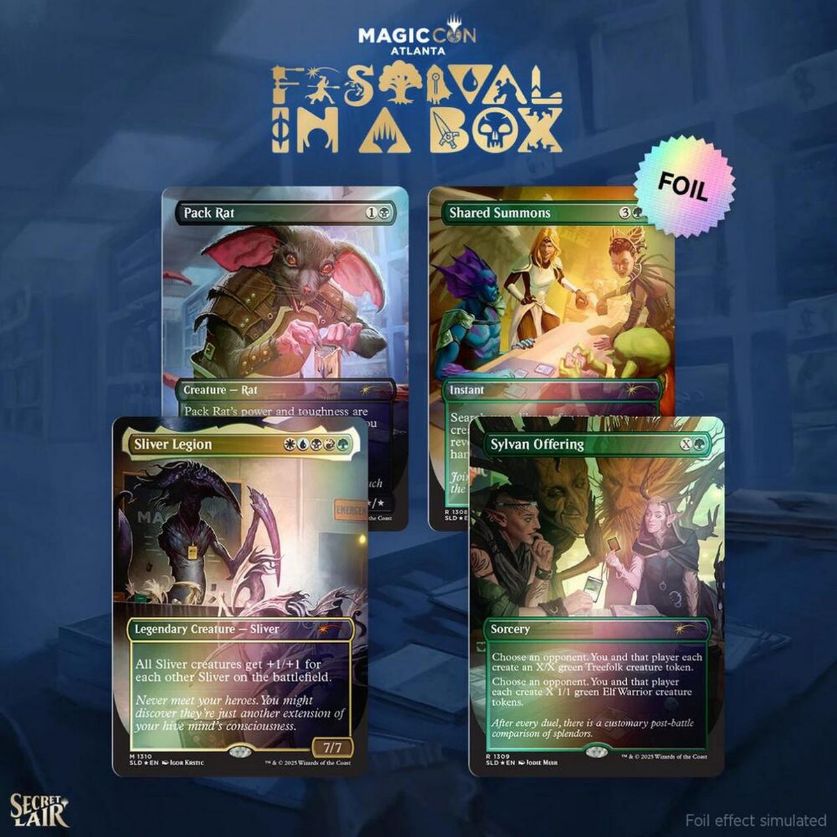 Magic the Gathering: Secret Lair - MagicCon the Gathering Rainbow Foil Edition