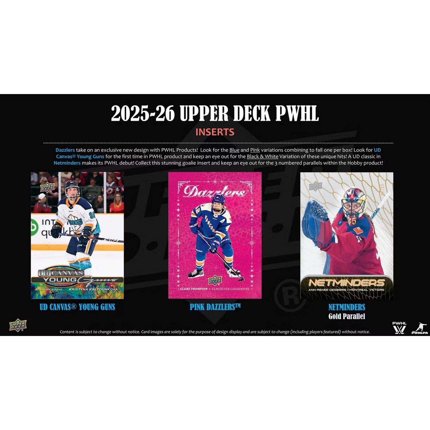 2025-26 Upper Deck Professional Women’s Hockey League Hobby Box *Contact Us To Order*