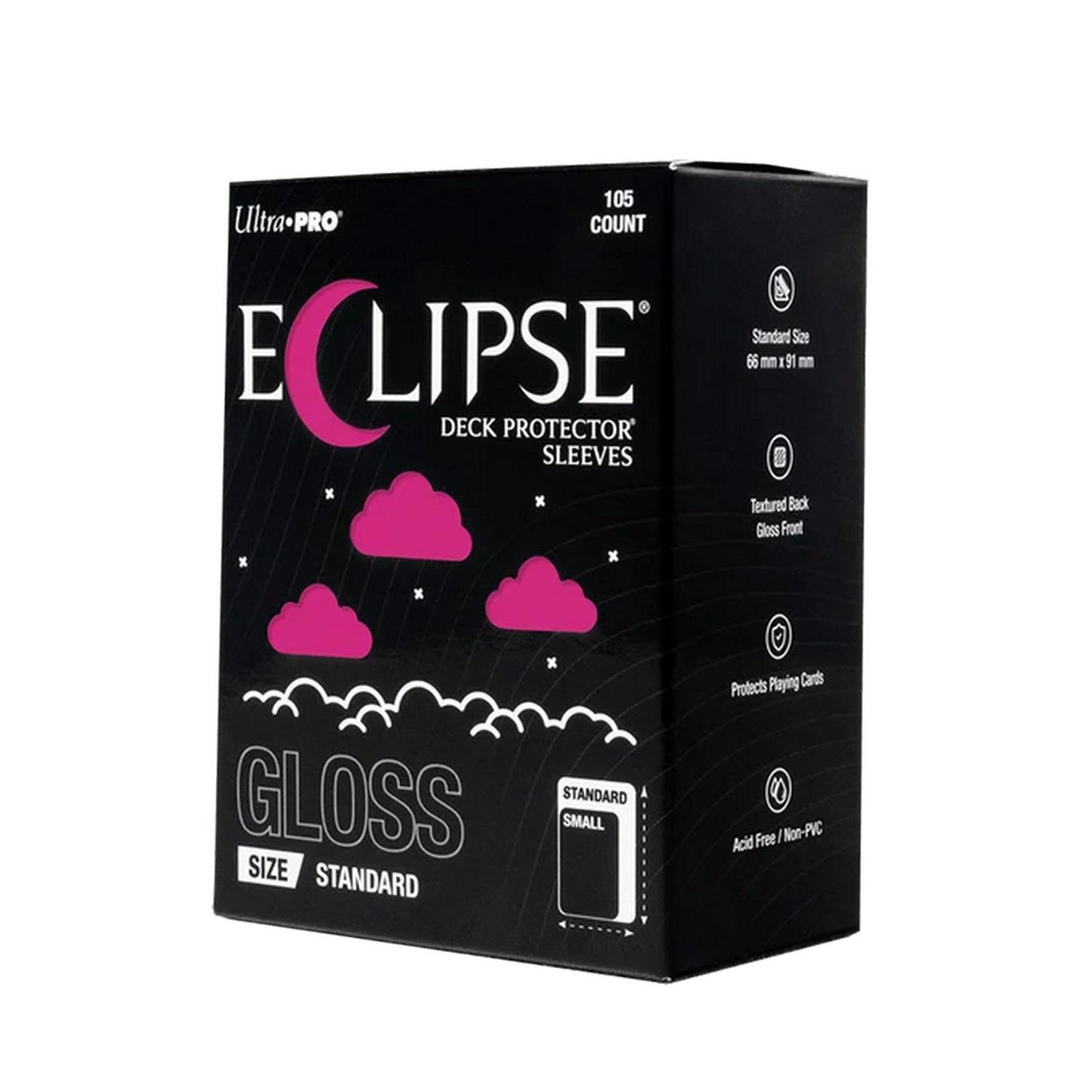 Ultra Pro: Eclipse Standard-Size Gloss Sleeves 105ct (Hot Pink)