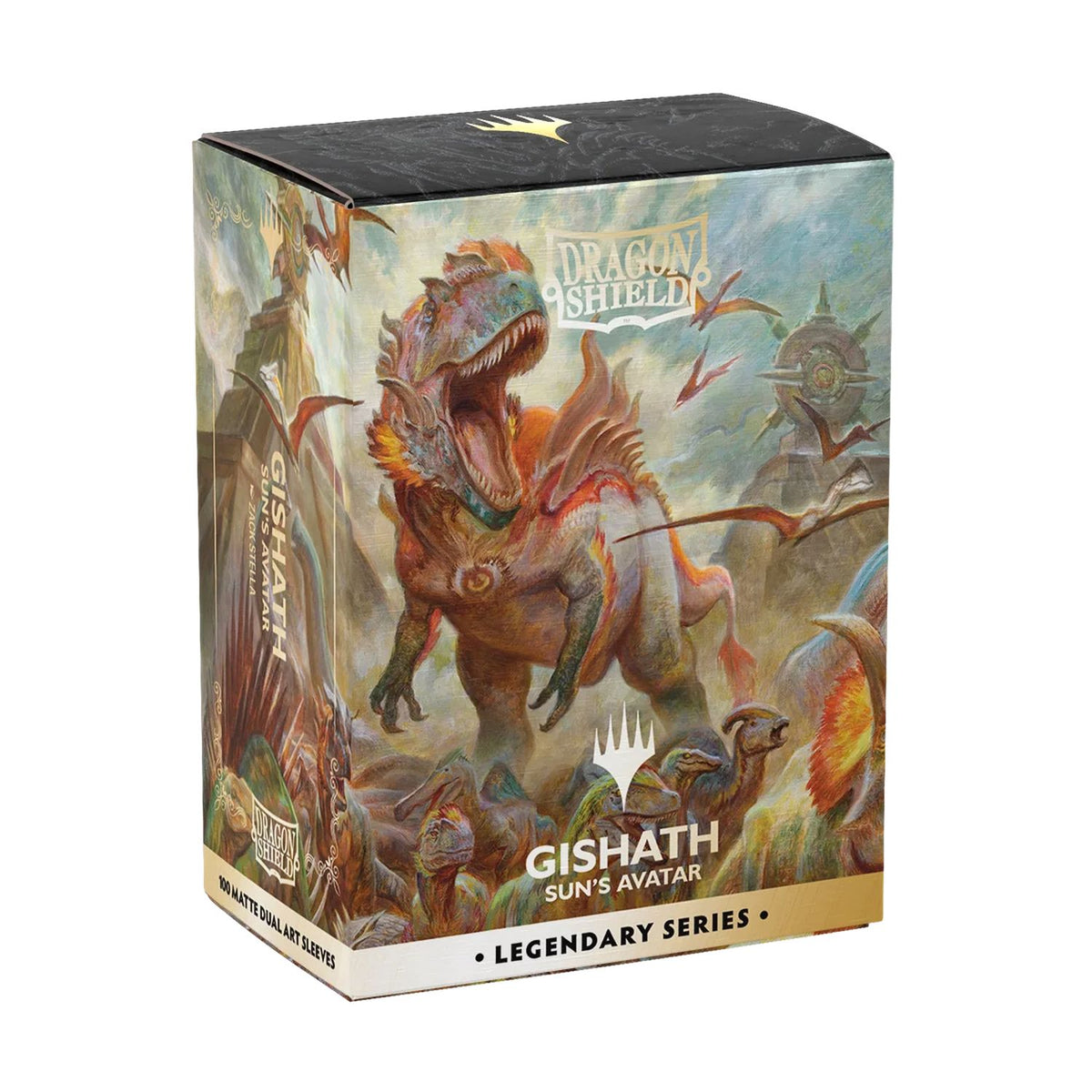 Dragon Shield: Legendary Series - 100ct Matte Dual Art Standard Sleeves (Gishath, Sun's Avatar)