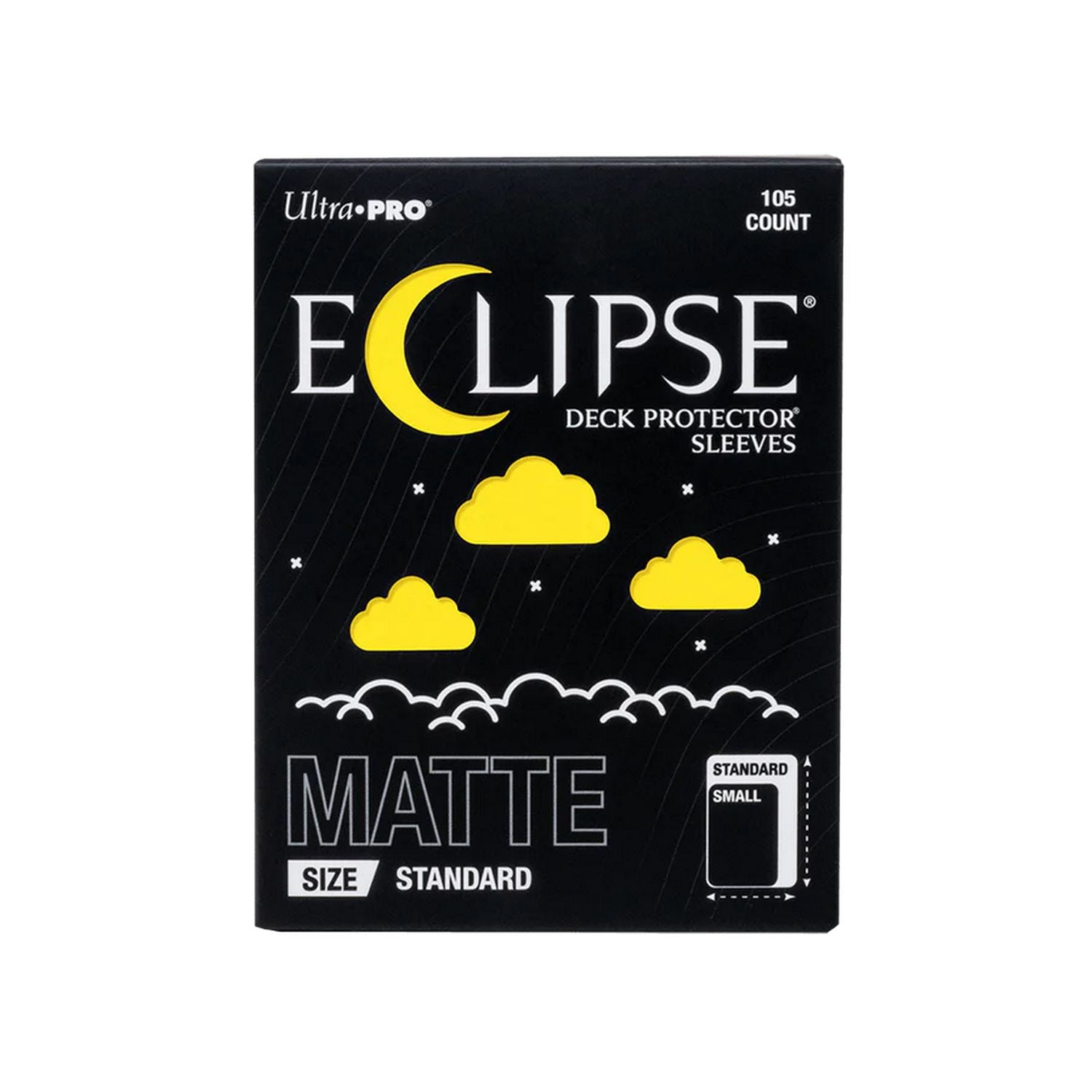 ultra pro eclipse card sleeves Matte Lemon Yellow 105ct smooth texture makes card Pokemon Card - Mega Style:Paradox Power Star Wars Unlimited