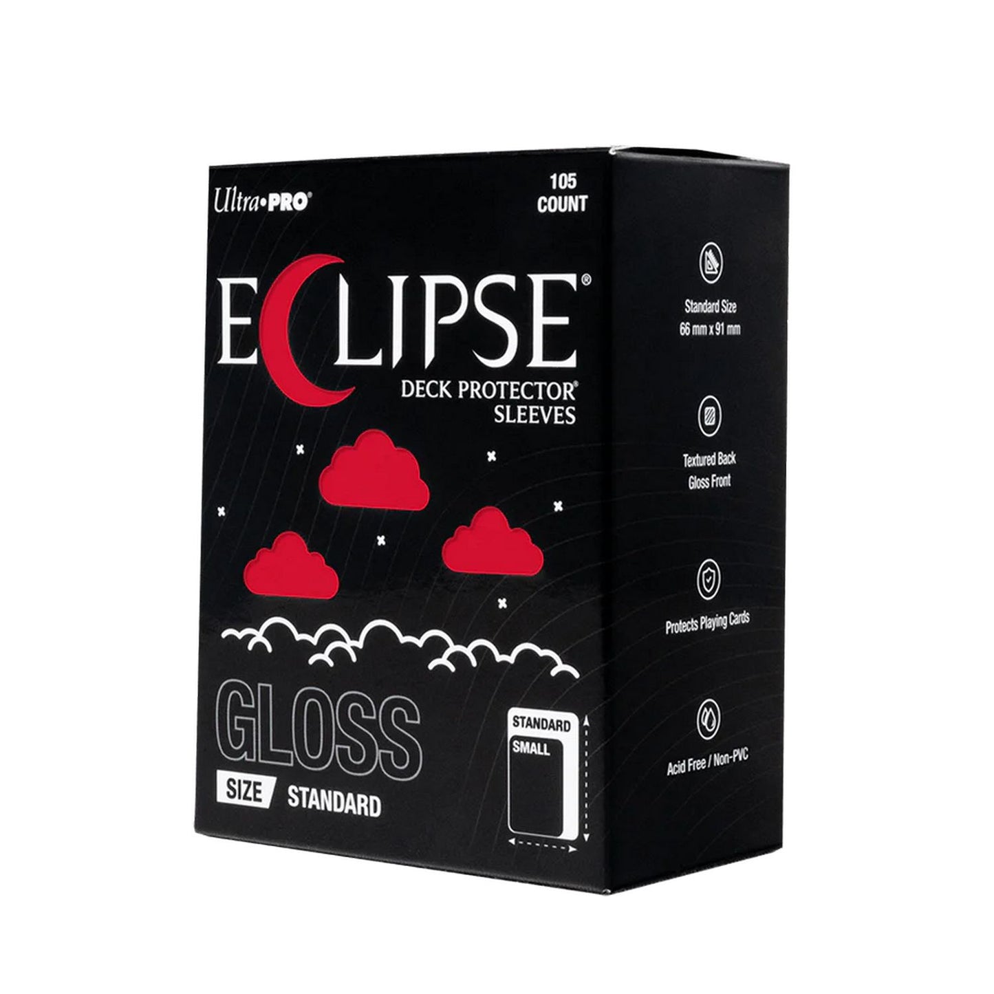 Ultra Pro: Eclipse Standard-Size Gloss Sleeves 105ct (Apple Red)