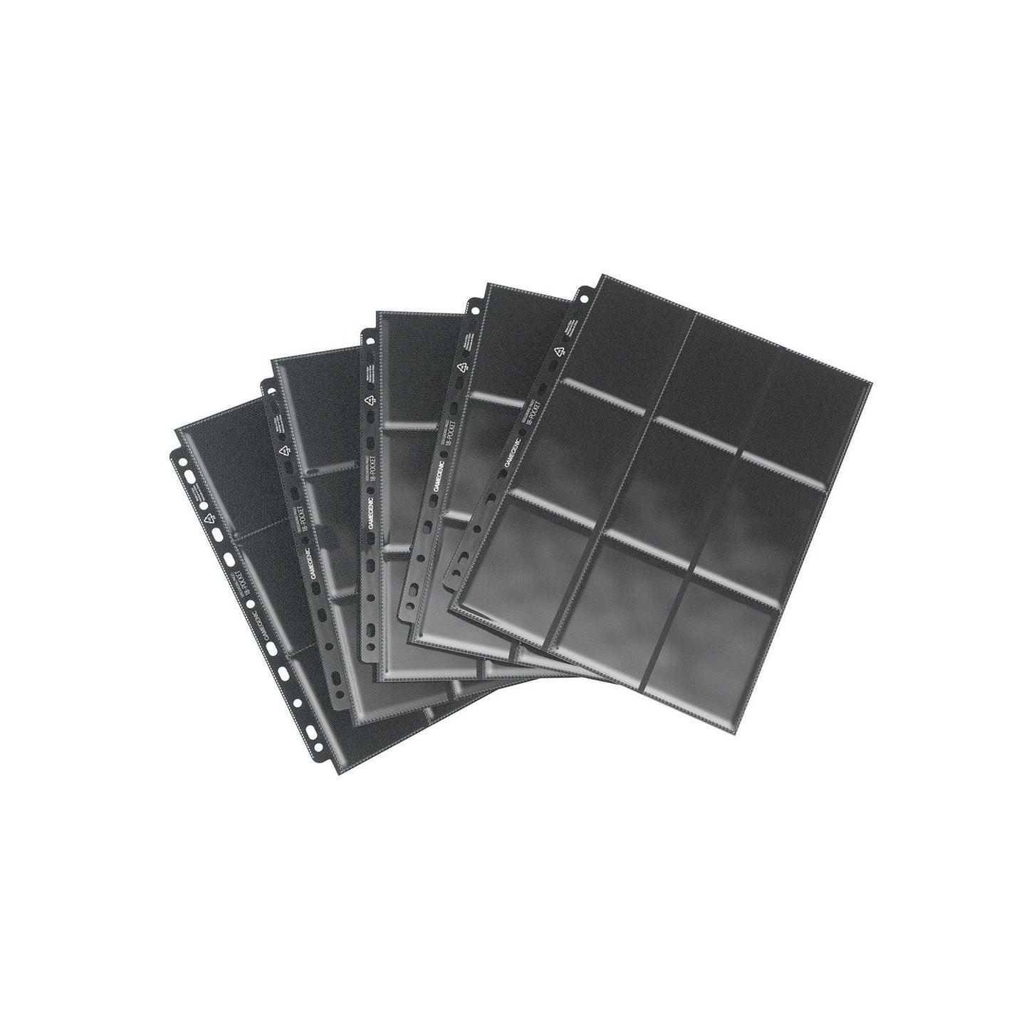 Gamegenic: Sideloading 18-Pocket Pages 50ct - Black