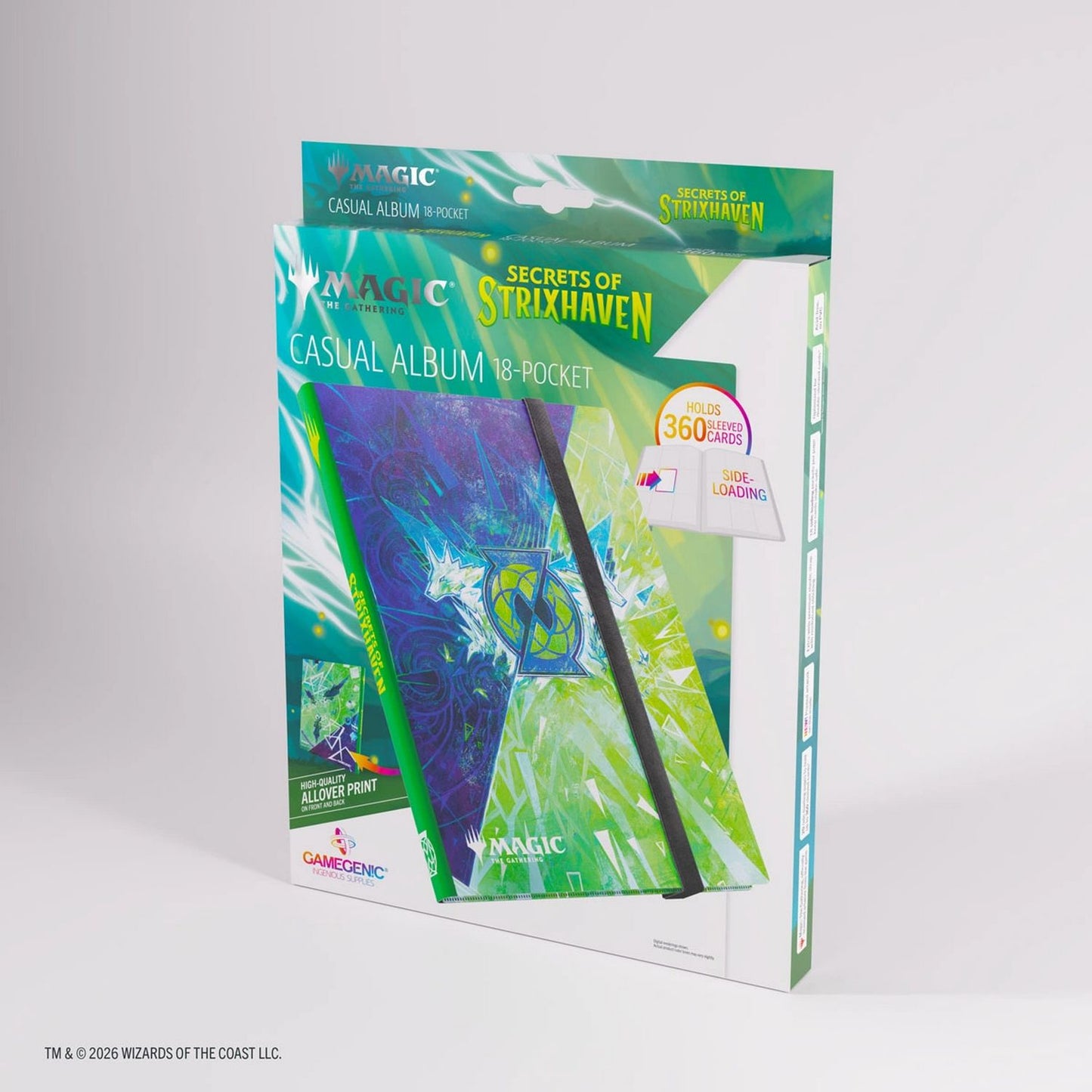 Gamegenic: Magic the Gathering Secrets of Strixhaven Casual Album 18-Pocket (Quandrix)