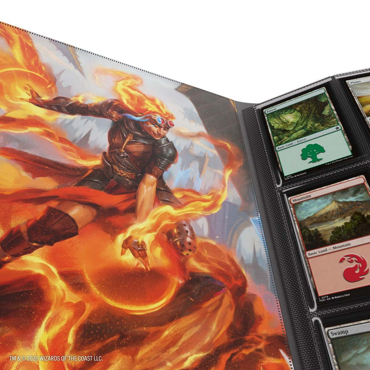 Gamegenic: Magic the Gathering Reality Fracture Casual Album 18-Pocket (Chandra, Chill of Compliance / Chandra, Torch of Defiance)