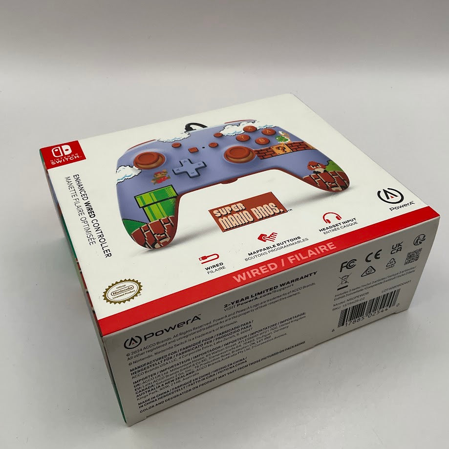 PowerA Super Mario Bros Enchanced Wireless Controller Nintendo Switch Sealed