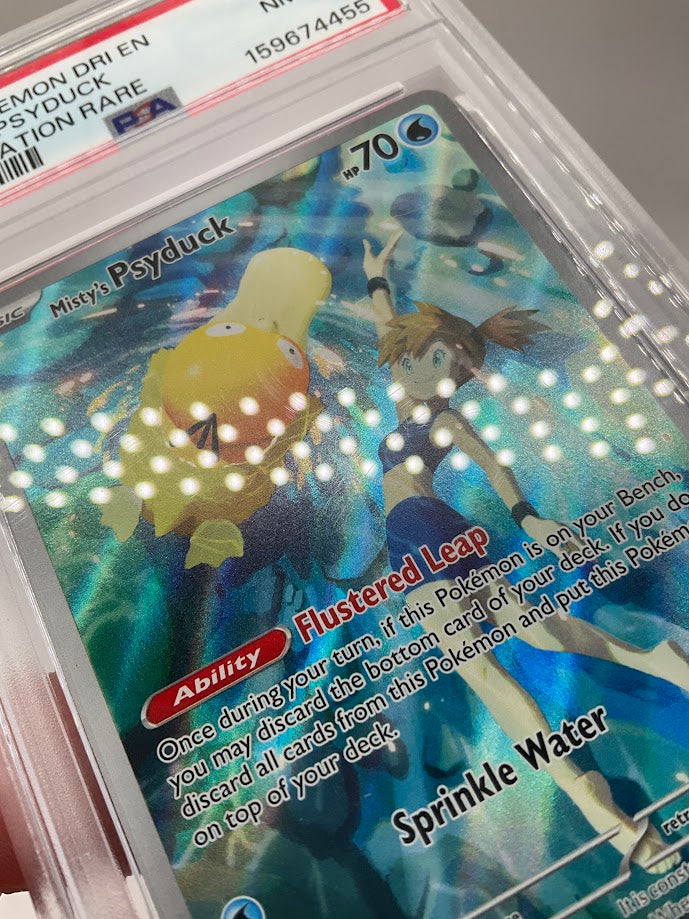 Misty's Psyduck Pokemon Destined Rivals Illustration Rare #193 PSA 8
