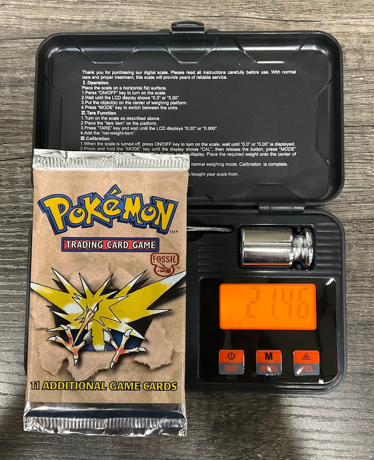 Pokemon Fossil Unlimited Zapdos Booster Pack 21.46G *READ DESCRIPTION*