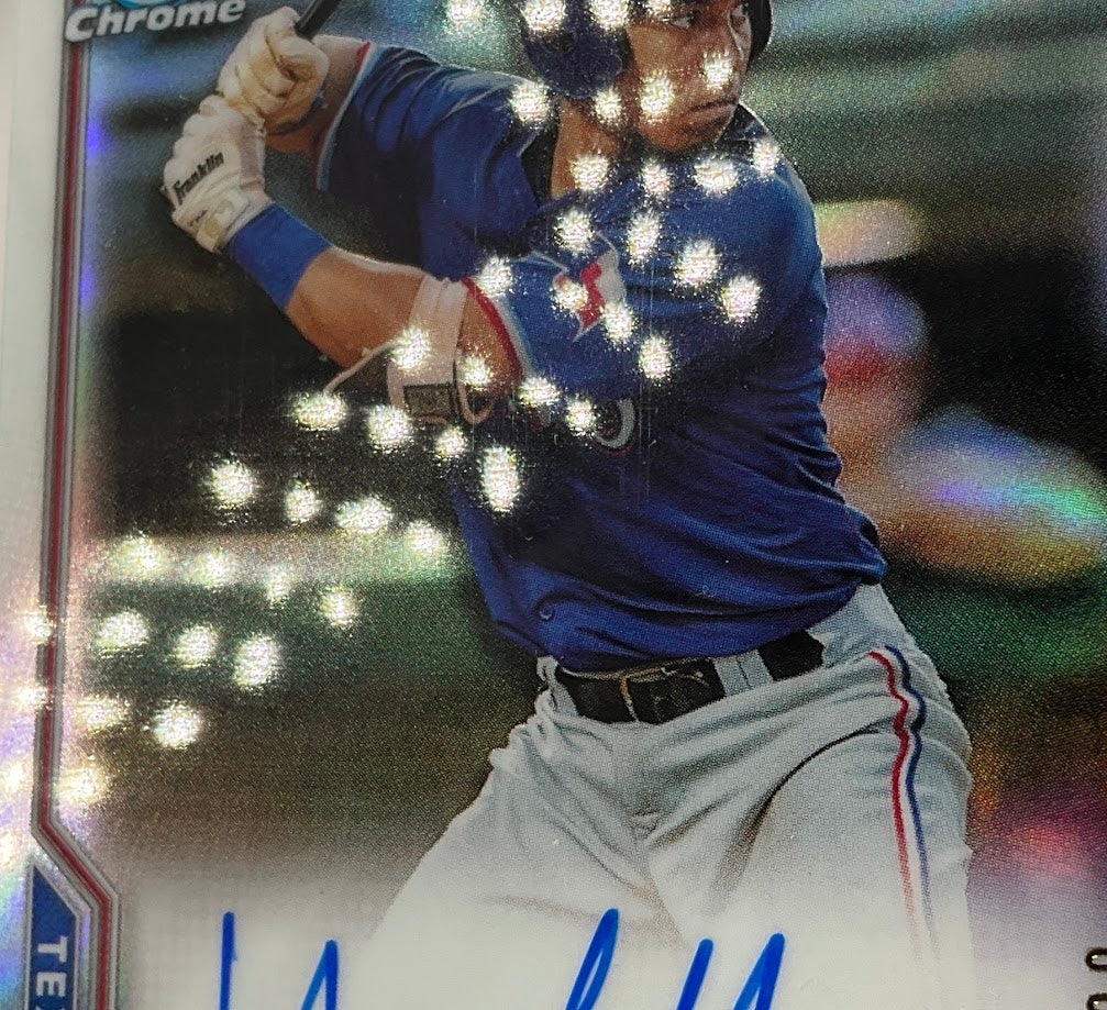 Heriberto Hernandeaz 2021 Bowman Chrome Prospects Refractor Auto 027/499