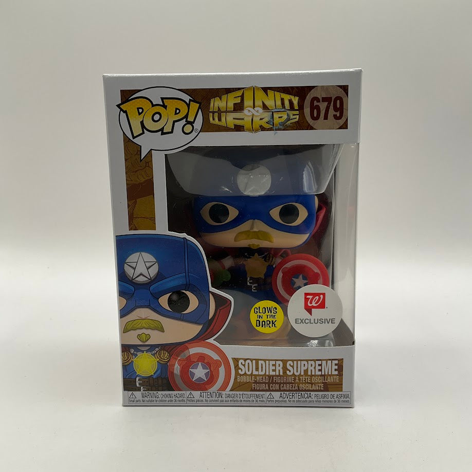 Solider Supreme Funko Pop! Infinity Warps #679 GITD Walgreens - Collector Store LLC