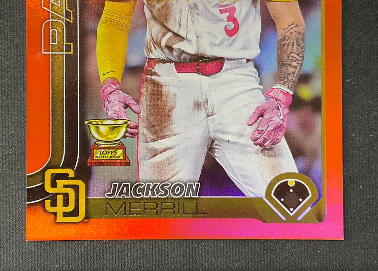 Jackson Merrill 2025 Topps Series 1 Orange Holo 03/25 #125 - Collector Store LLC