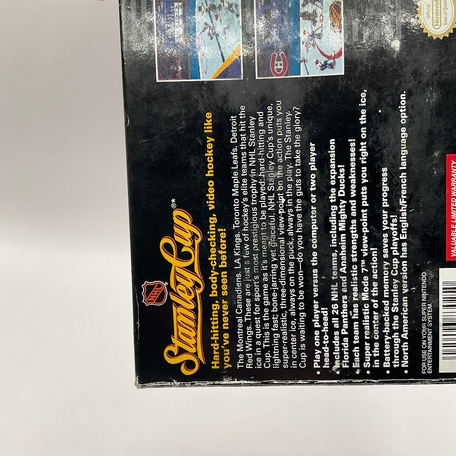 NHL Stanley Cup Super Nintendo CIB