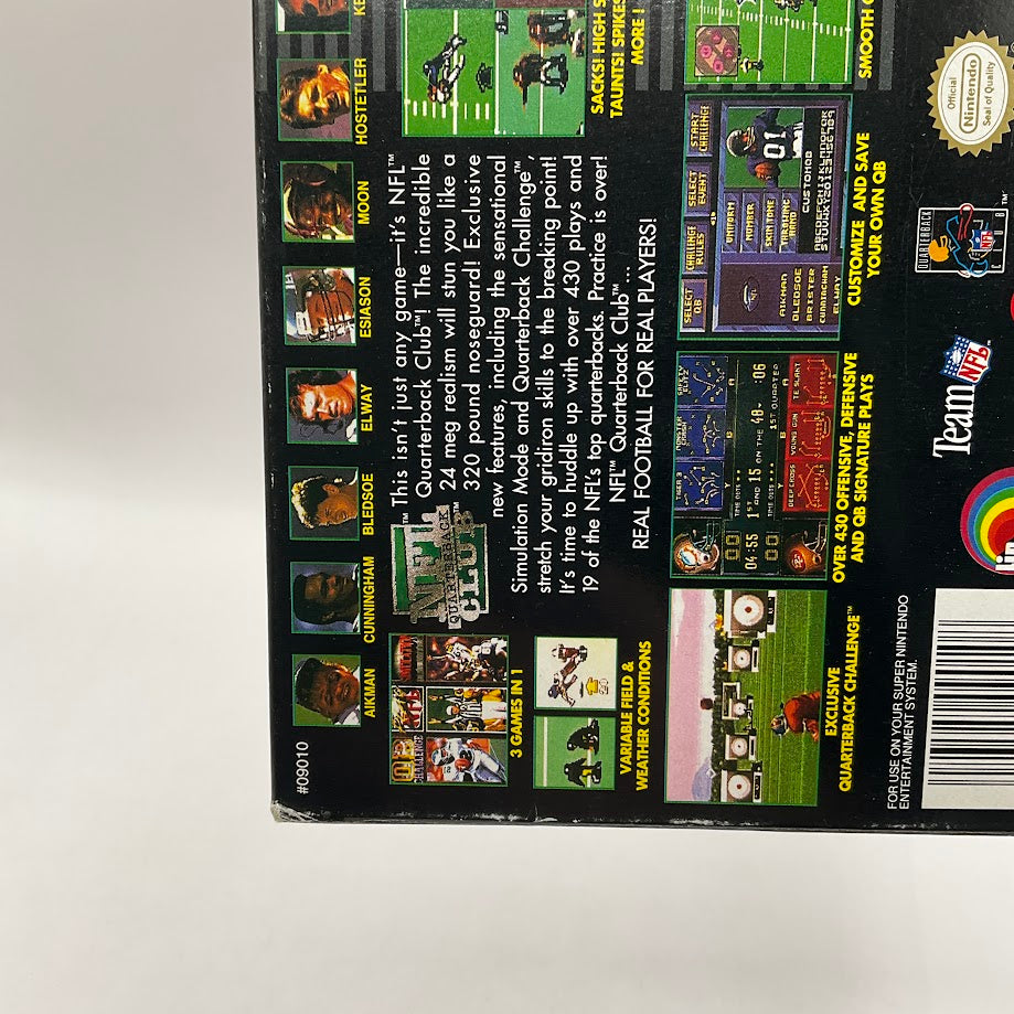 NFL Quarterback Club Super Nintendo CIB
