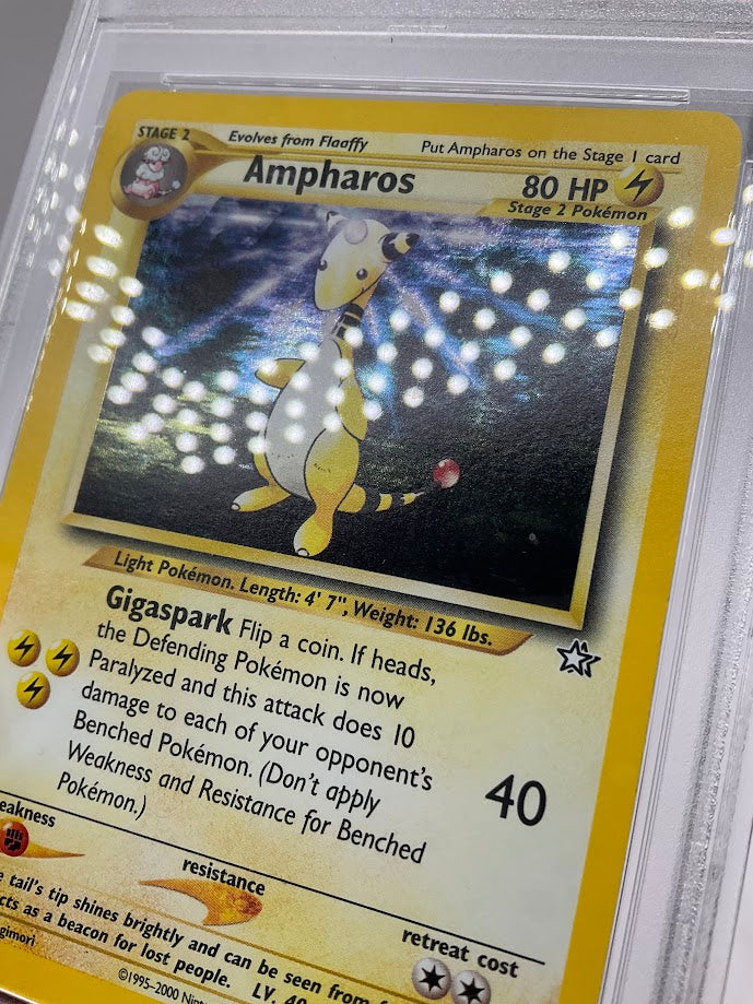 Ampharos Pokemon Neo Genesis Holo #1 PSA 5