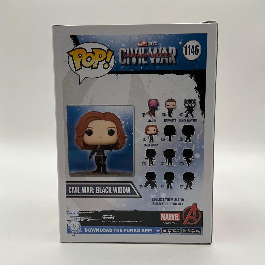 Civil War Black Widow Funko Pop! Captain America Civil War #1146 Amazon - Collector Store LLC