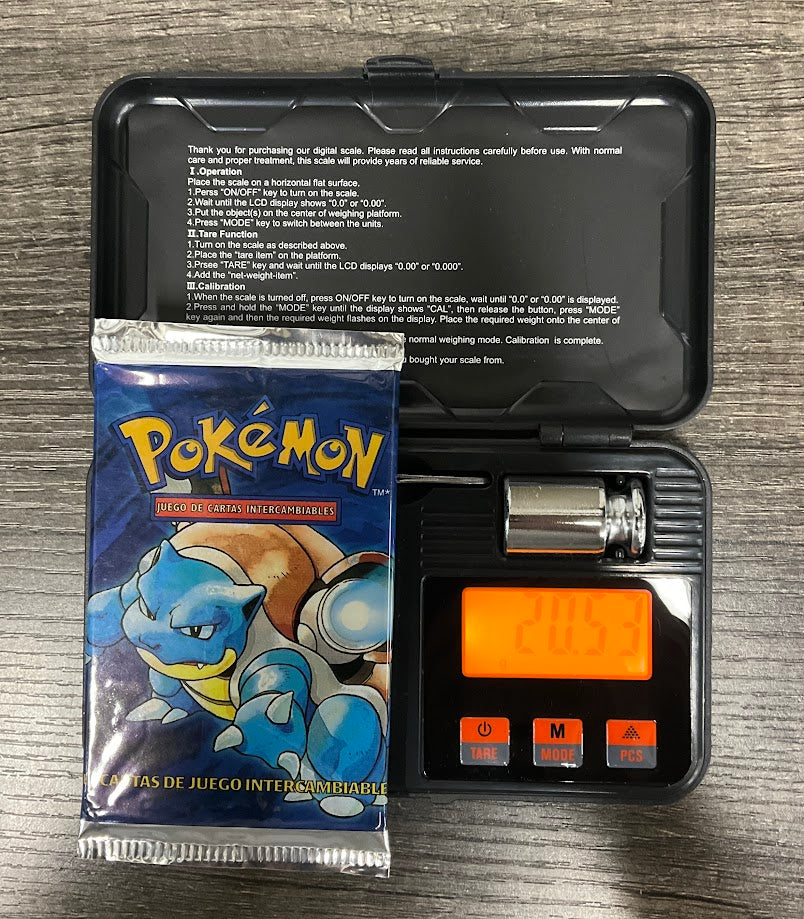 Pokemon Base Set Unlimited Spanish Booster Pack Blastoise 20.53g