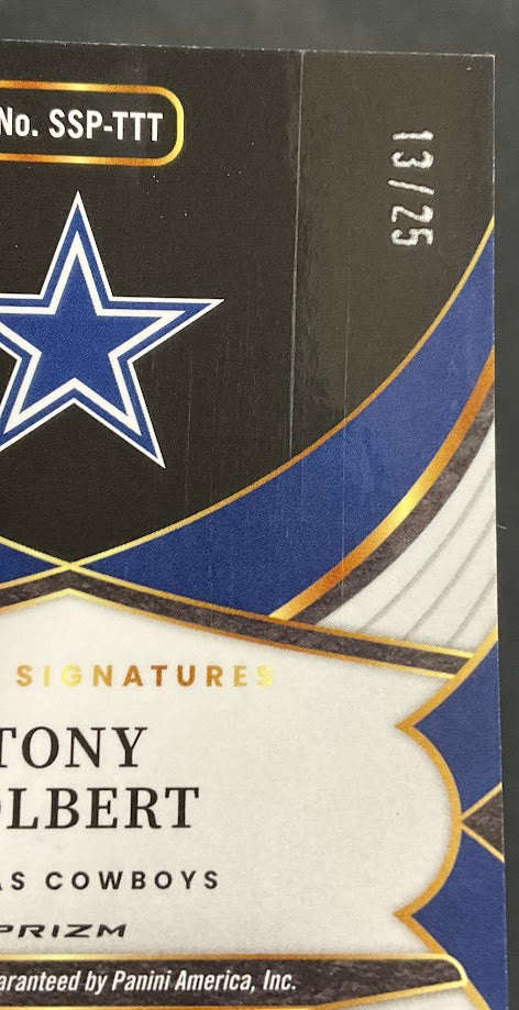 Tony Tolbert 2024 Panini Select Tie Dye Prizm Auto 13/25