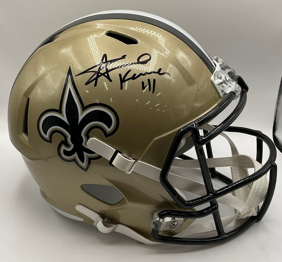 Alvin Kamara Signed New Orleans Saints Helmet - Collector Store LLC