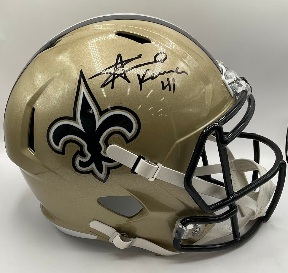 Alvin Kamara Signed New Orleans Saints Helmet - Collector Store LLC