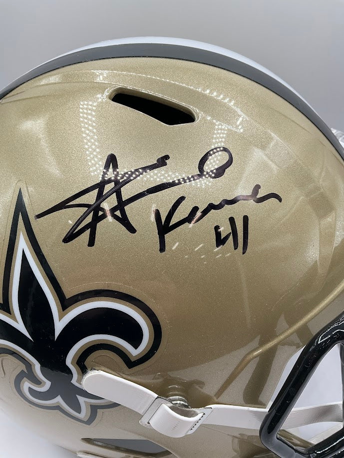 Alvin Kamara Signed New Orleans Saints Helmet - Collector Store LLC