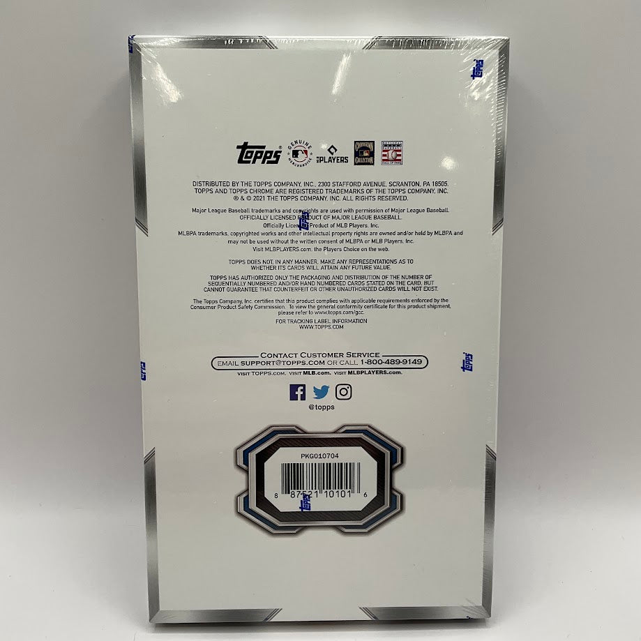 2021 Topps Chrome Baseball Hobby Lite Box - Collector Store LLC