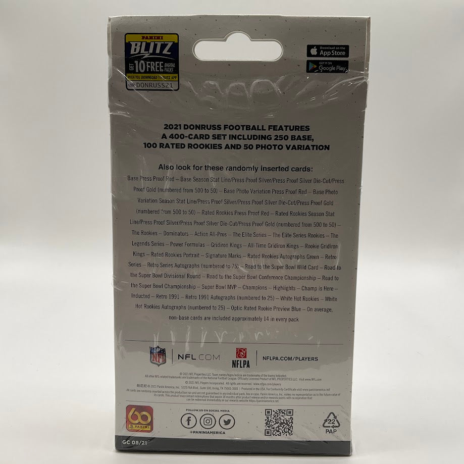 2021 Panini Donruss Football Hanger Box (Blue Previews) - Collector Store LLC