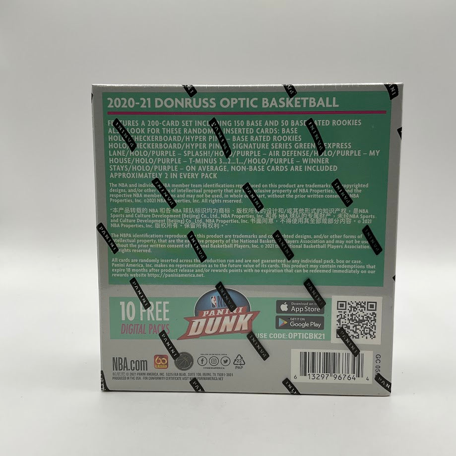 2020-21 Panini Donruss Optic Basketball Mega Box (Hyper Pink Parallels) - Collector Store LLC