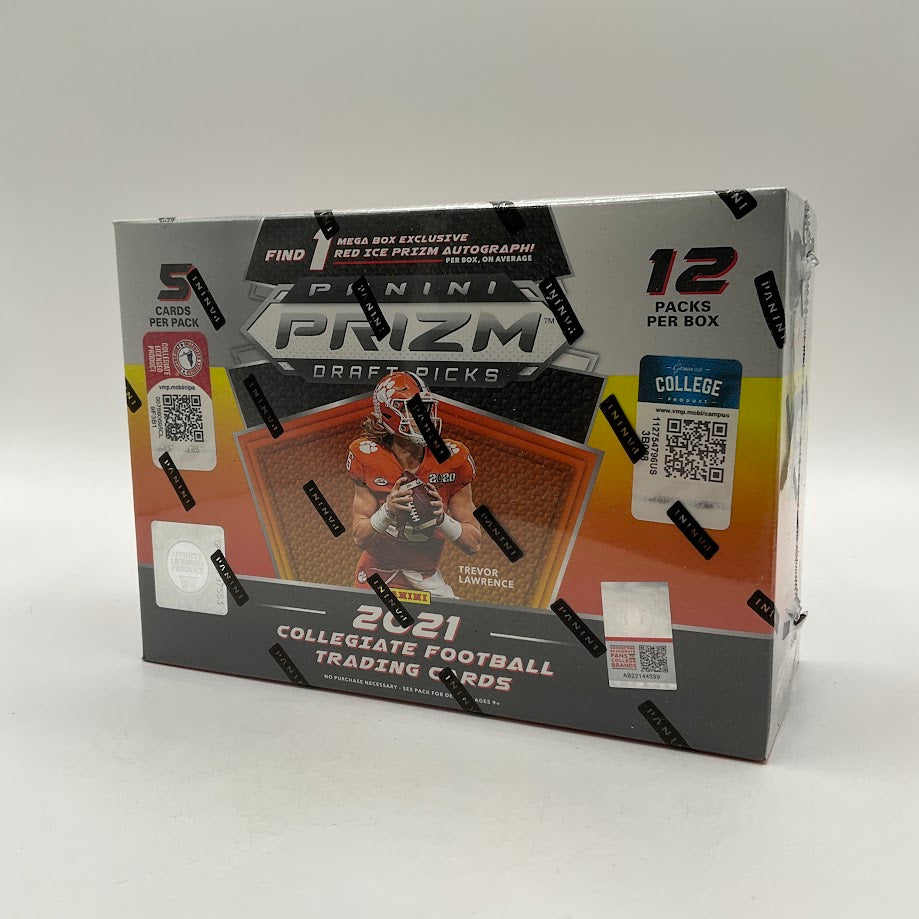 2021 Panini Prizm Draft Picks Football Mega Box (Red Ice) - Collector Store LLC
