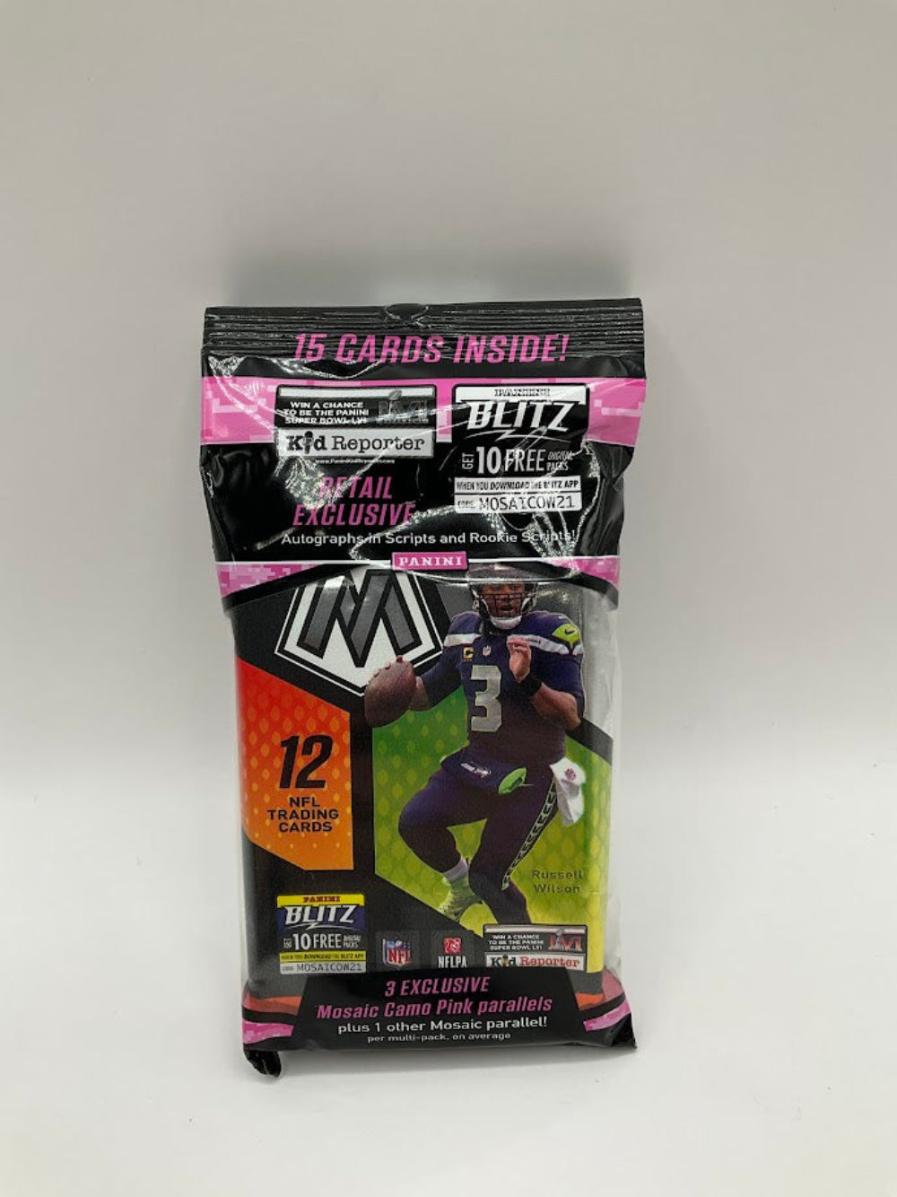 2021 Panini Mosaic Football Cello Pack - Collector Store LLC