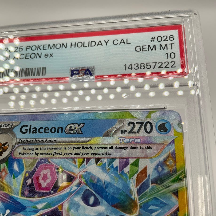 Glaceon ex Pokemon Holiday Calendar #026 PSA 10