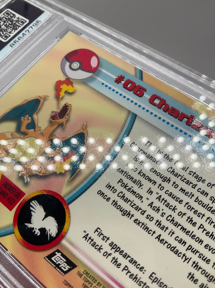 Charizard Topps Pokemon TV Foil #6 PSA 8
