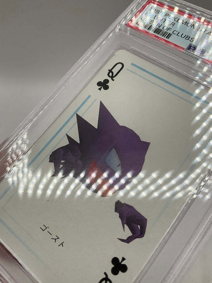 Haunter Pokemon Stadium Blue Playing Card Queen of Clubs PSA 10