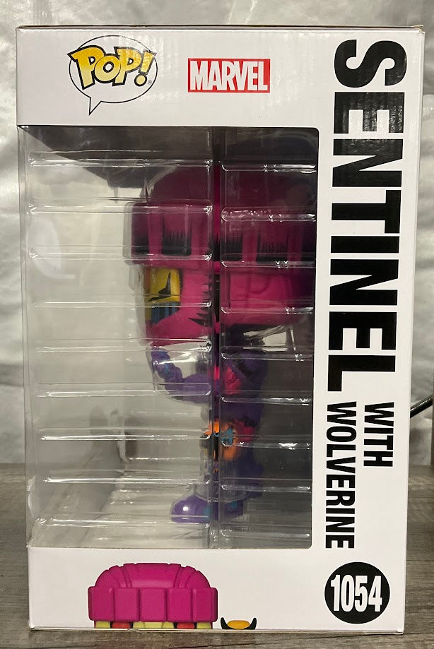 Sentinel with Wolverine Funko Pop! X-Men #1054 Black Light Chase PX Previews - Collector Store LLC