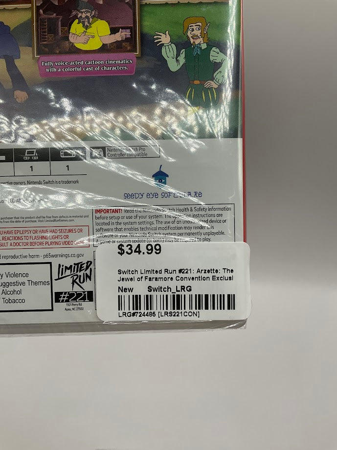 Arzette: The Jewel of Faramore Nintendo Switch Sealed