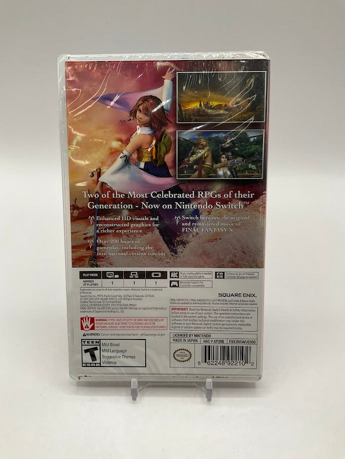 Final Fantasy X X-2 HD Remaster Nintendo Switch Sealed