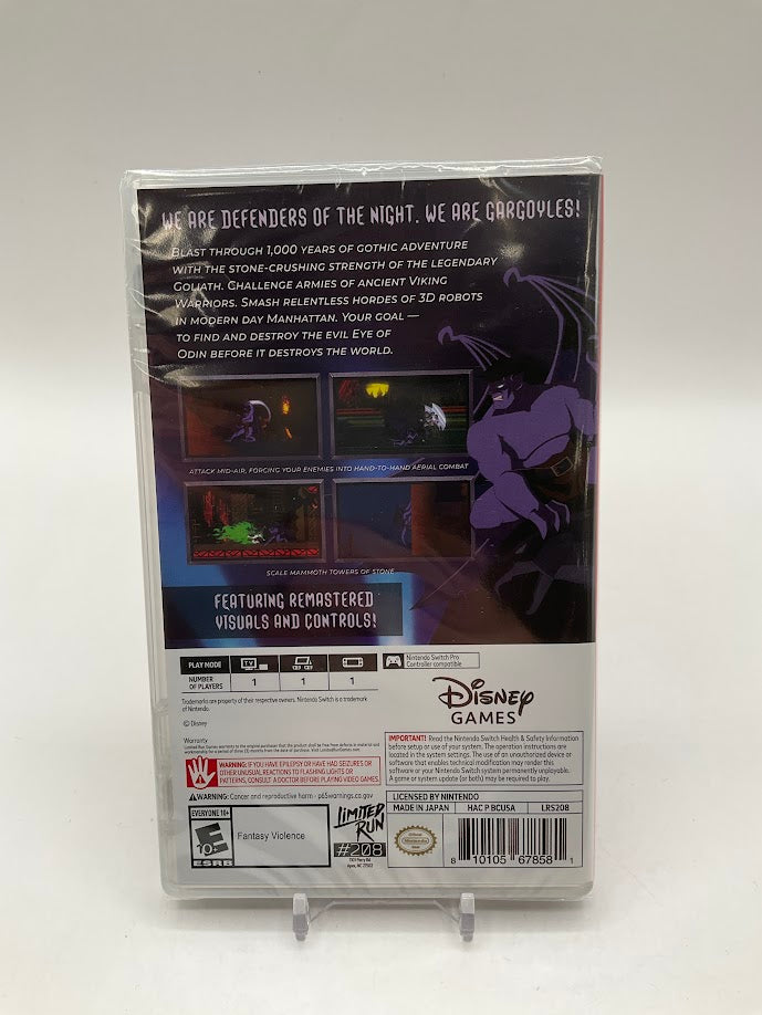 Gargoyles Remastered Nintendo Switch Sealed