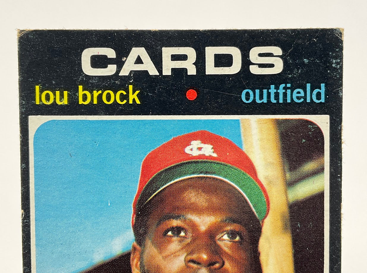 Lou Brock 1971 Topps #625 St. Louis Cardinals GD #2