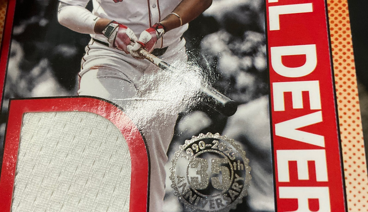 Rafael Devers 2025 Topps 35th Anniversary 1990 Swatch #90ASR-RD