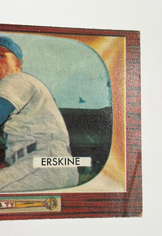 Carl Erskine 1955 Bowman #170 Brooklyn Dodgers VG #1