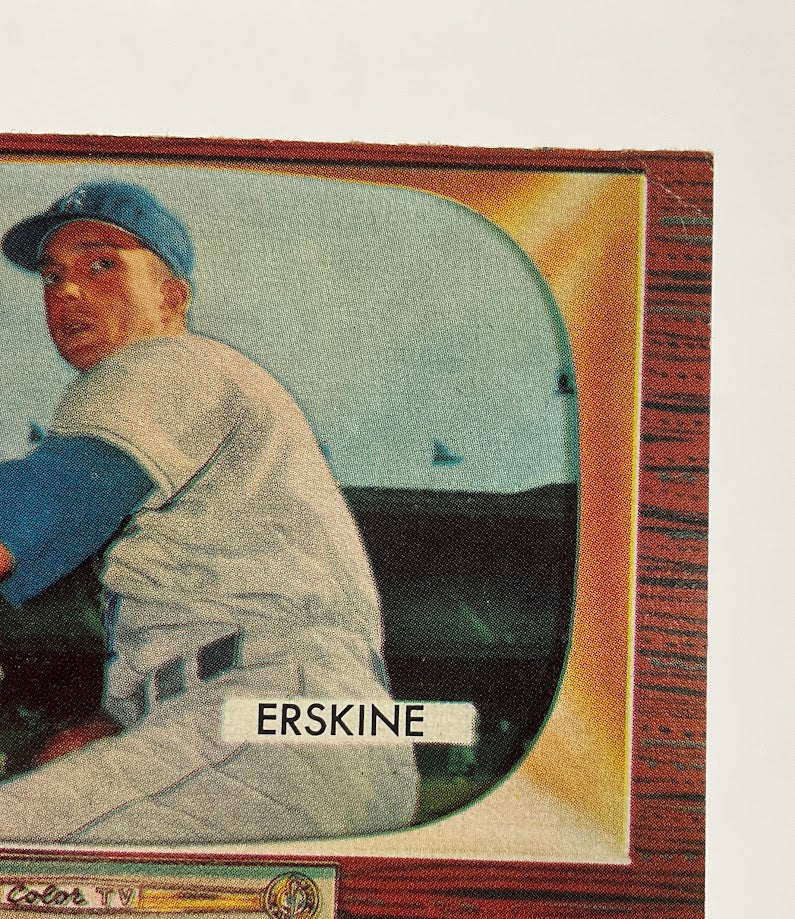 Carl Erskine 1955 Bowman #170 Brooklyn Dodgers VG #2