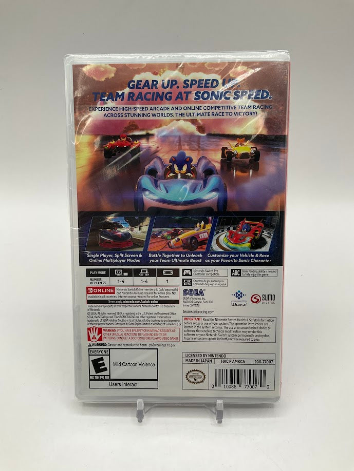 Team Sonic Racing Nintendo Switch Sealed
