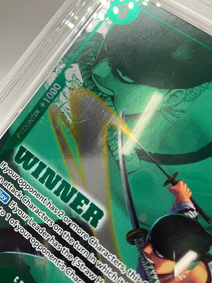 Roronoa Zoro One Piece Card Game Tournament Pack Vol. 3 Winner #019 PSA 10 #2