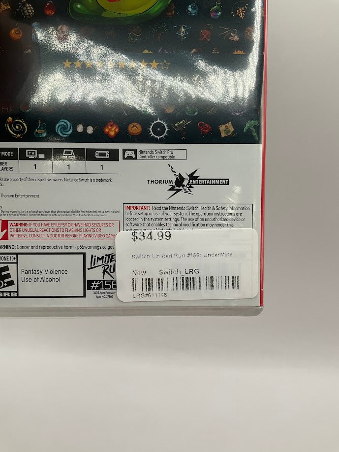 UnderMine Nintendo Switch Sealed
