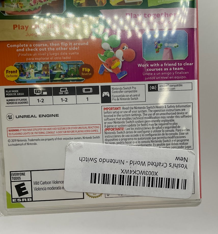 Yoshi's Crafted World Nintendo Switch Sealed