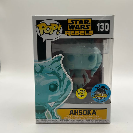 Ahsoka Funko Pop! Star Wars Rebels #130 GITD LA Comic Con