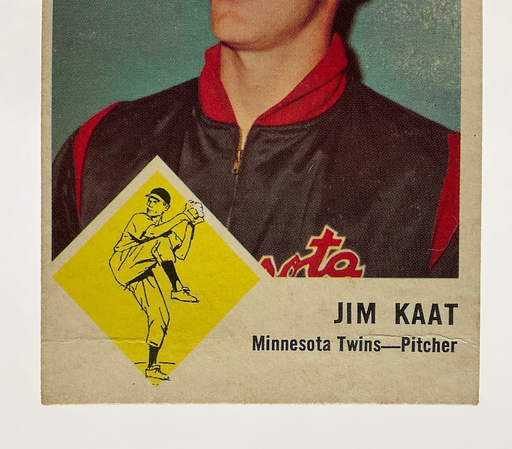 Jim Kaat 1963 Fleer #22 Minnesota Twins VG #2