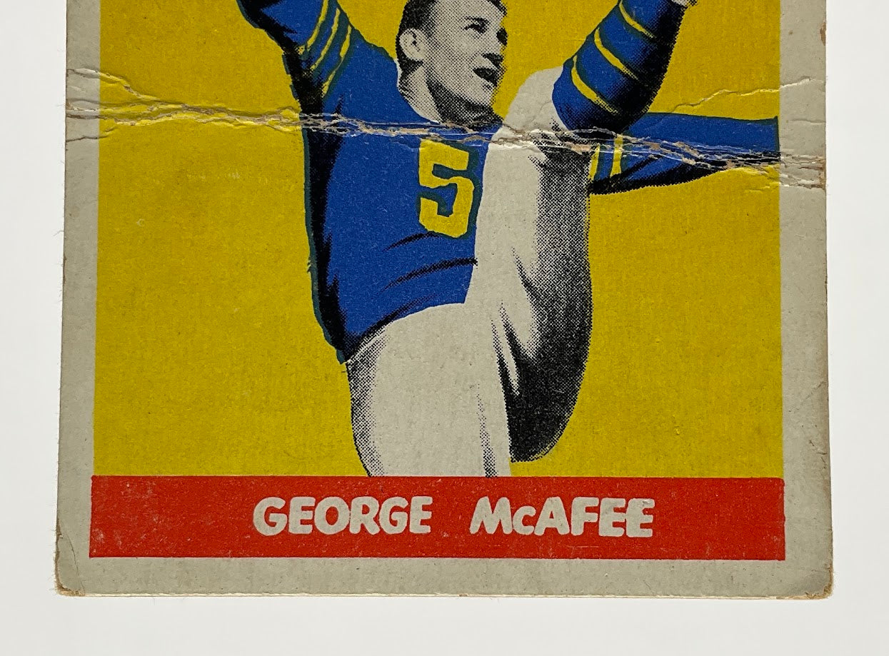 George McAfee 1948 Leaf #19 Chicago Bears PR #1